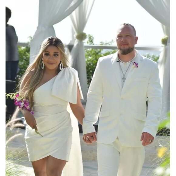 Sachin & Babi Pippa Mini Dress Size 4, 6 & 14 Wedding Pearl Bow - Picture 9 of 9